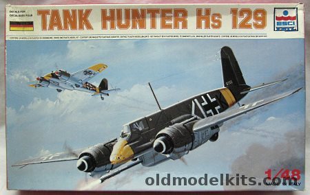 ESCI 1/48 Henschel HS-129 B-1 / B2 / B3, 4002 plastic model kit